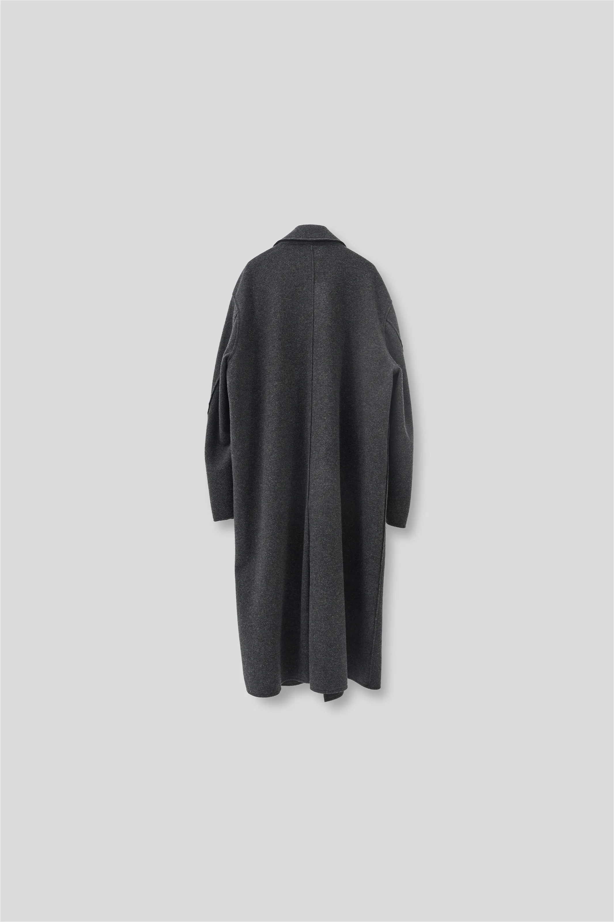 ADONIS CASHMERE WRAP COAT IN DARK GREY sold by vuja dè product image thumbnail 3