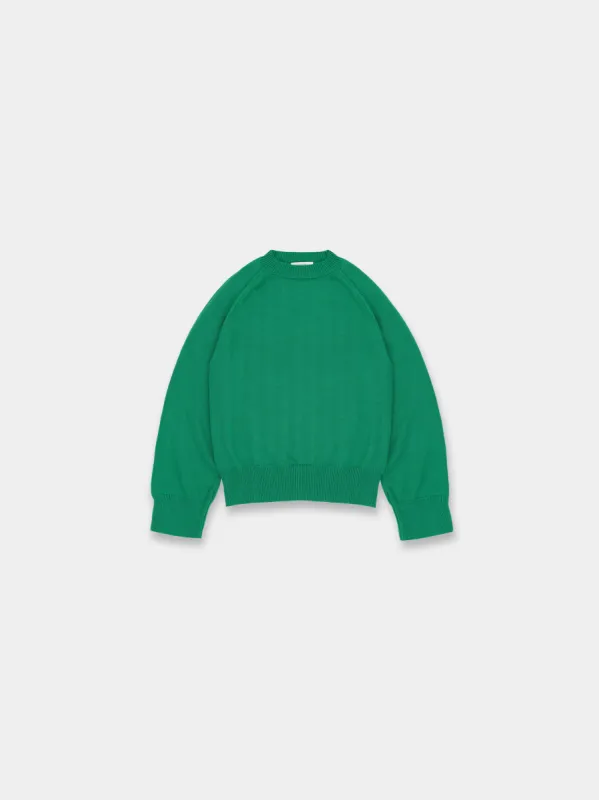 The “Piege” Cashmere Blend Sweater in Napier green sold by vuja dè