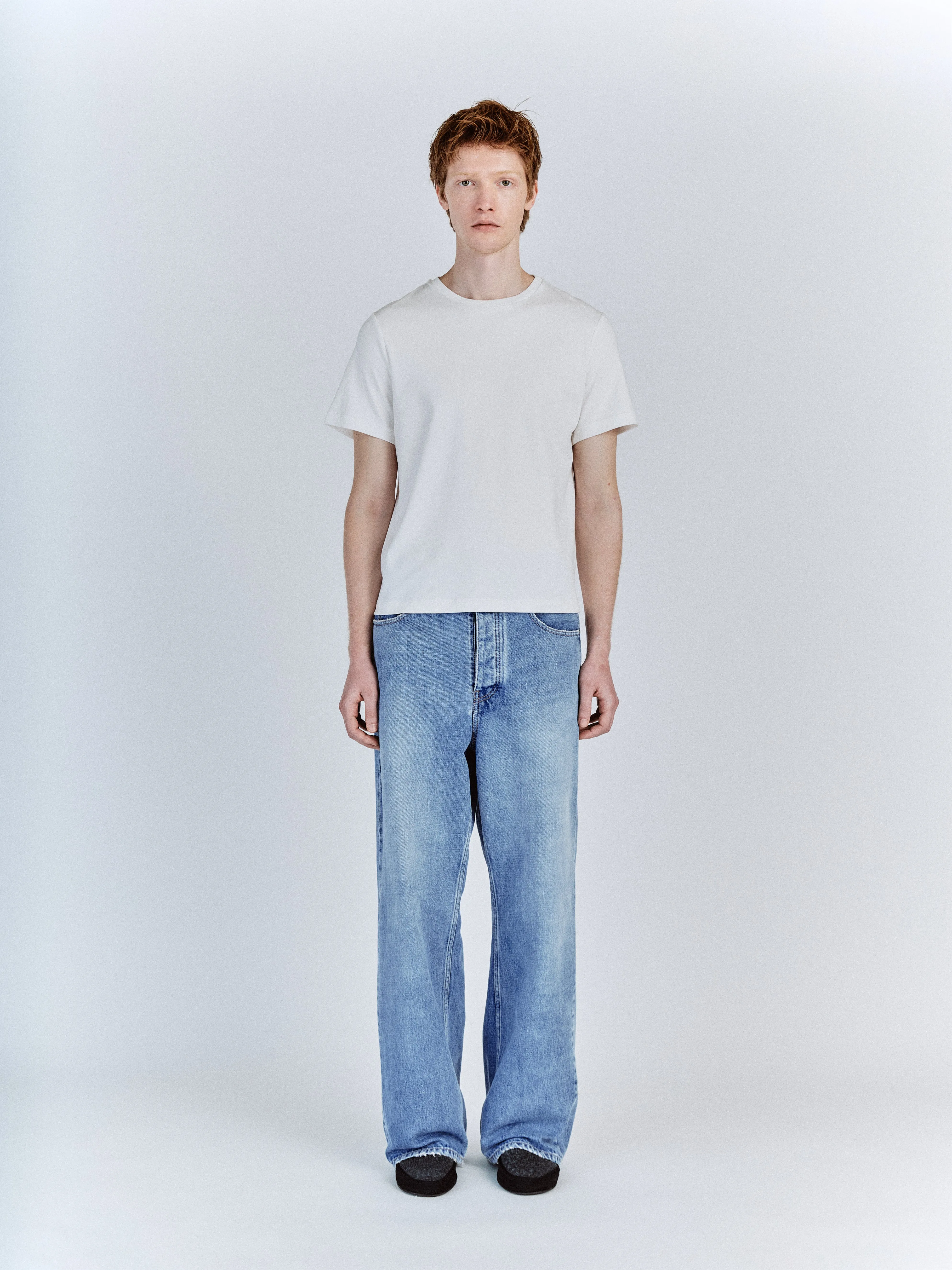 JAKE MICROFIBER COTTON T-SHIRT IN WHITE | Parallel