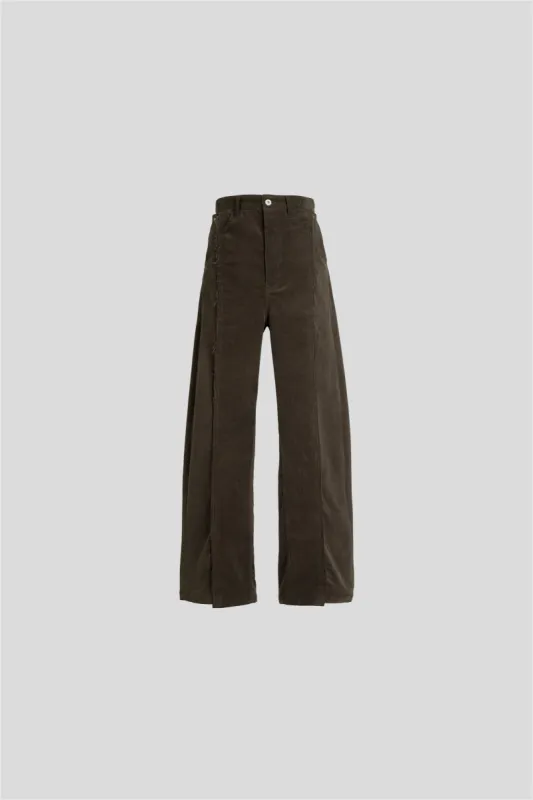 LIAM MISDIRECTED CORDUROY JEANS IN WALNUT sold by vuja dè