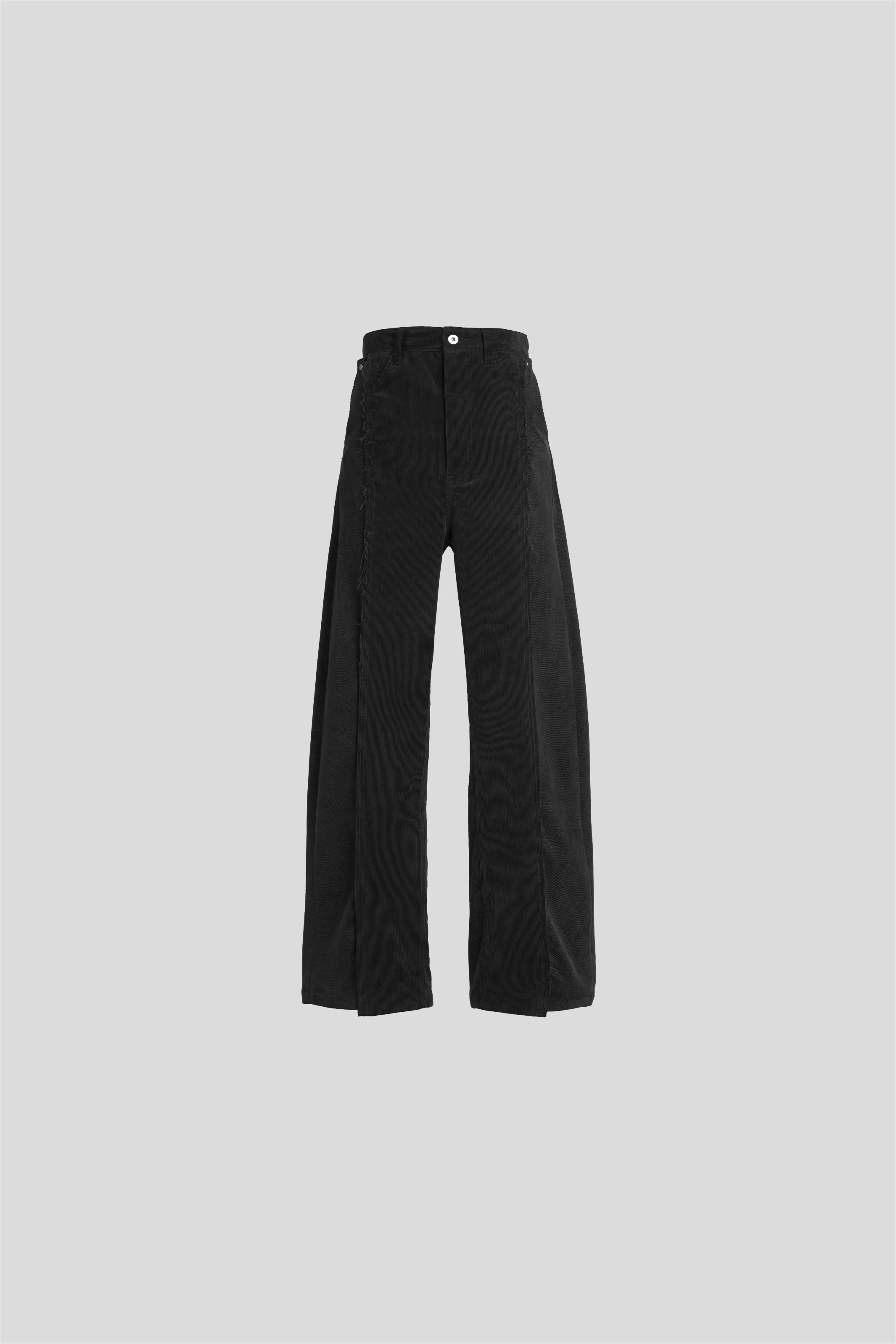 LIAM MISDIRECTED CORDUROY JEANS IN BLACK sold by vuja dè