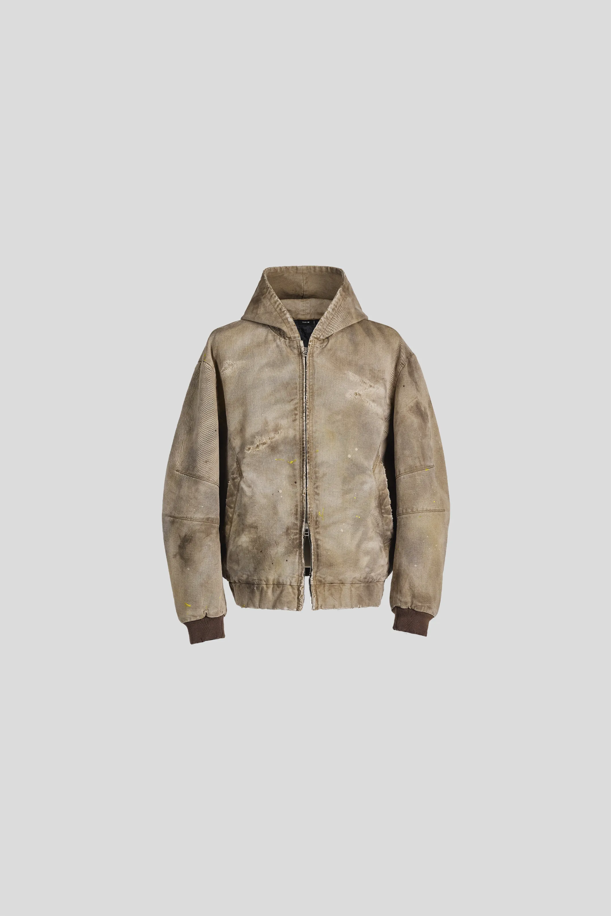BECK DESTROYED HOODED BOMBER IN BRUSHED COTTON sold by vuja dè product image thumbnail 2