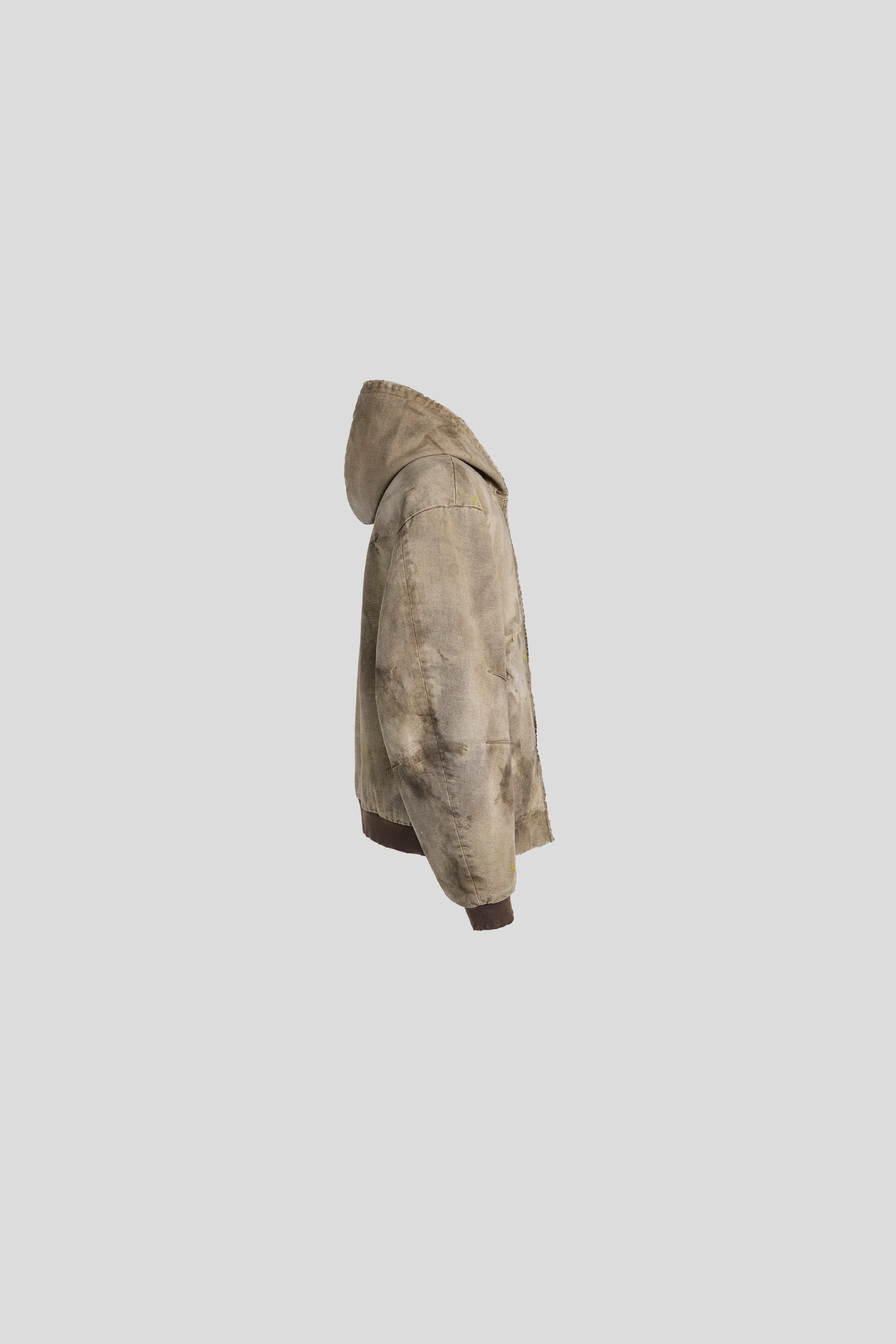 BECK DESTROYED HOODED BOMBER IN BRUSHED COTTON sold by vuja dè product image thumbnail 3