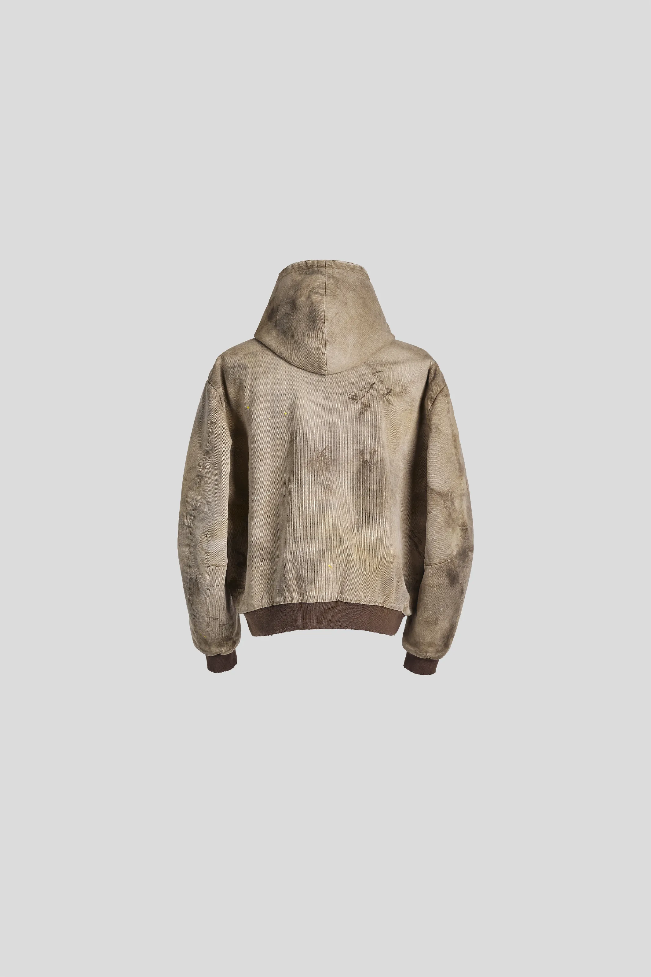 BECK DESTROYED HOODED BOMBER IN BRUSHED COTTON sold by vuja dè product image thumbnail 4