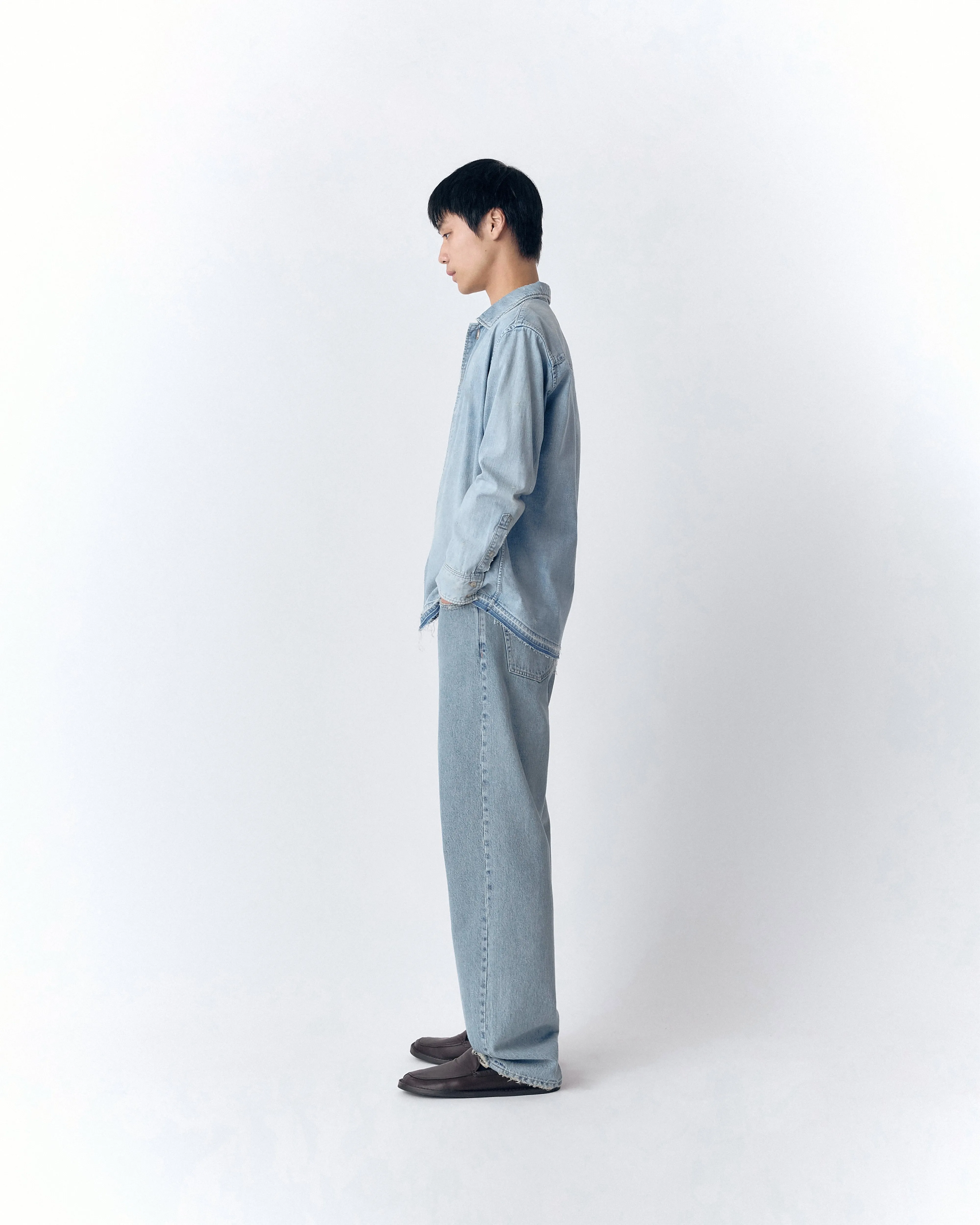 WYATT BLUE CHAMBRAY SHIRT IN DENIM sold by vuja dè product image thumbnail 5