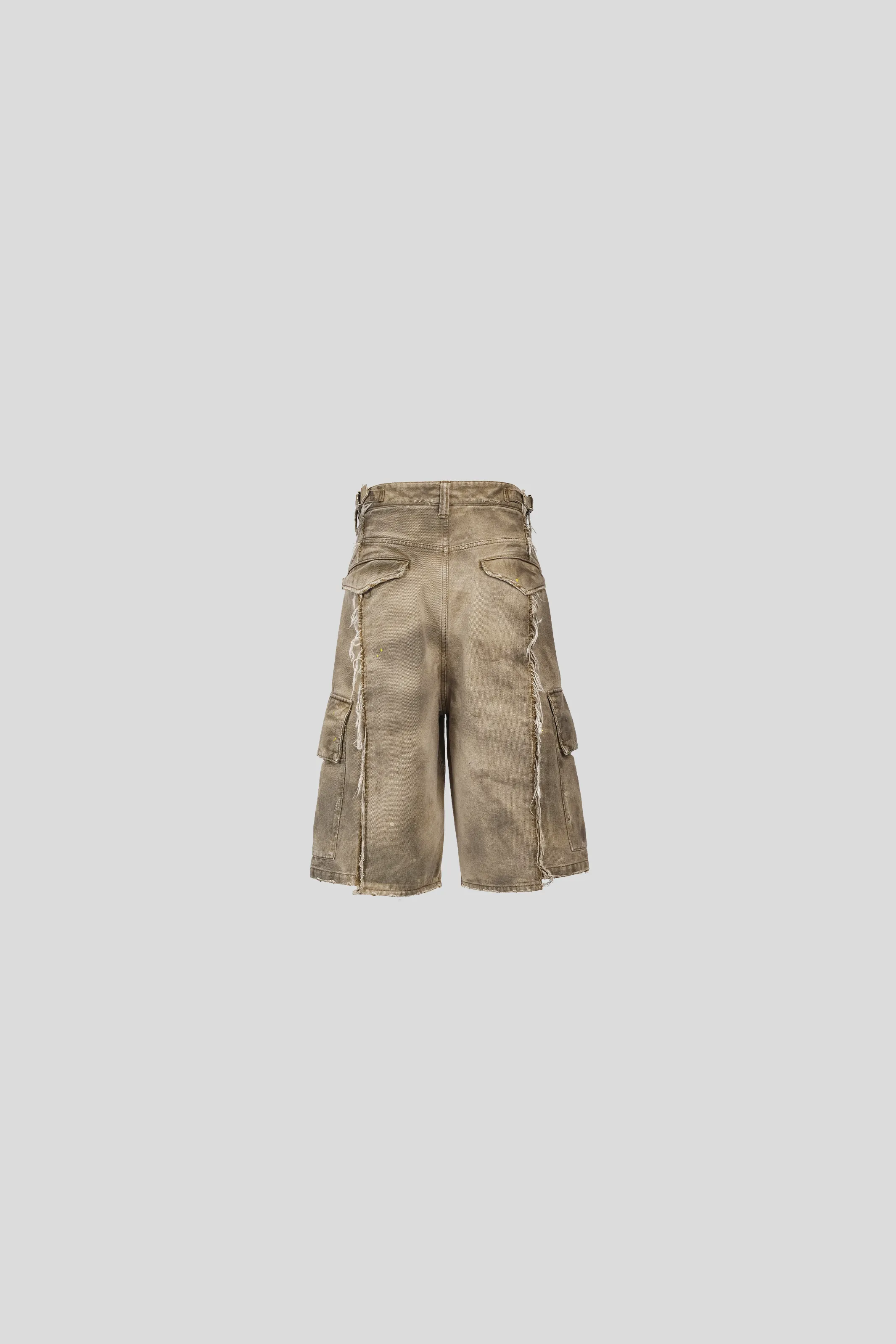 DAX DESTROYED AFFIX CARGO SHORTS IN BRUSHED COTTON sold by vuja dè product image thumbnail 3