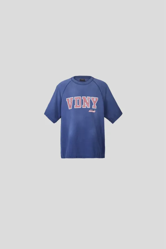 KAPLAN SUNFADED “VDNY” T-SHIRT IN  COTTON sold by vuja dè