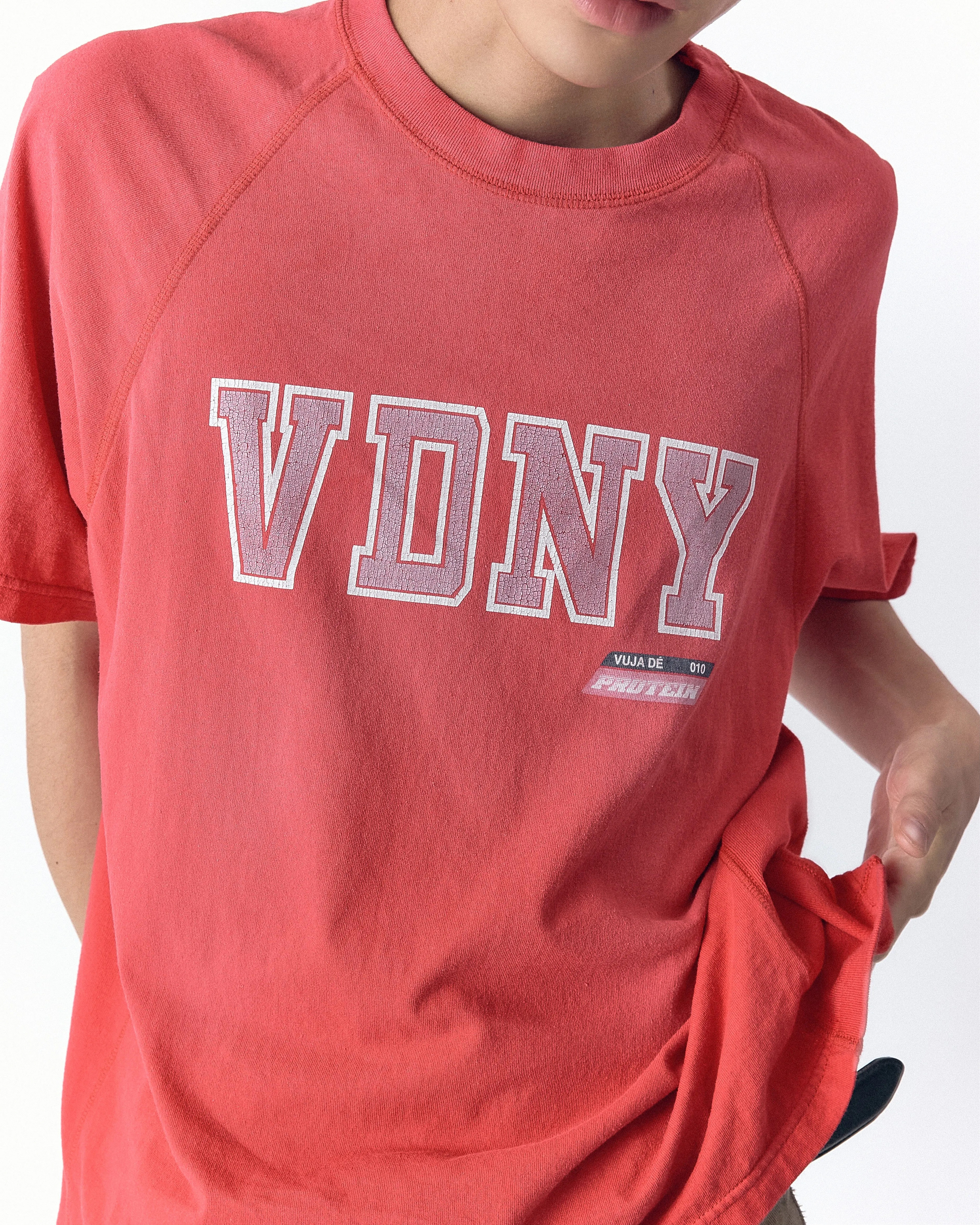KAPLAN SUNFADED “VDNY” T-SHIRT IN COTTON sold by vuja dè product image thumbnail 3