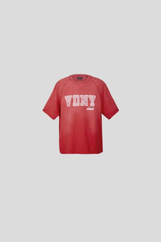 KAPLAN SUNFADED “VDNY” T-SHIRT IN  COTTON sold by vuja dè