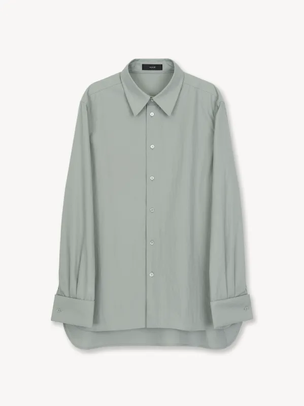 Double Cuff Shirt in Cotton/Nylon sold by vuja dè