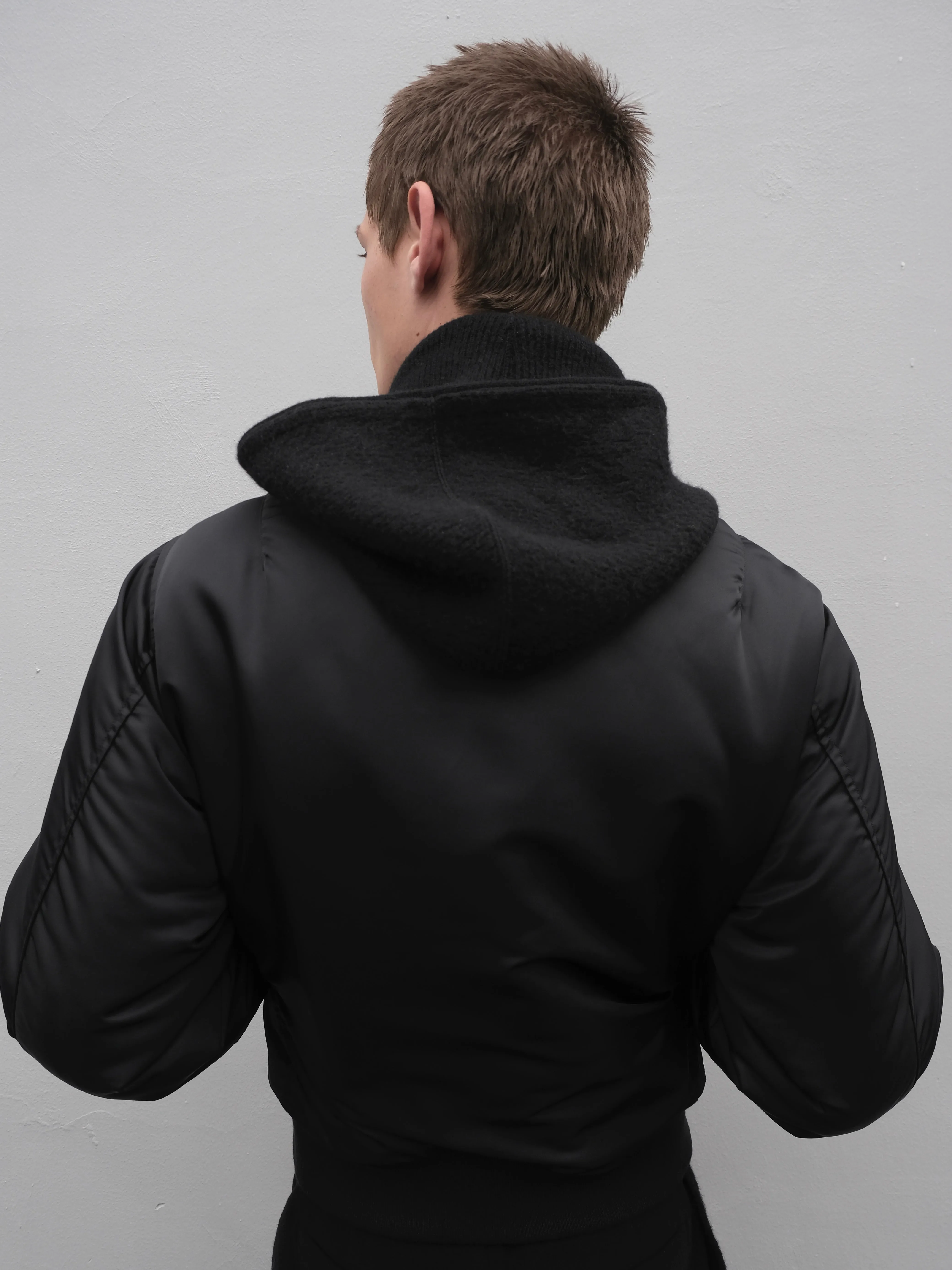 Opera Bomber Jacket in Limonta Nylon sold by vuja dè product image thumbnail 5