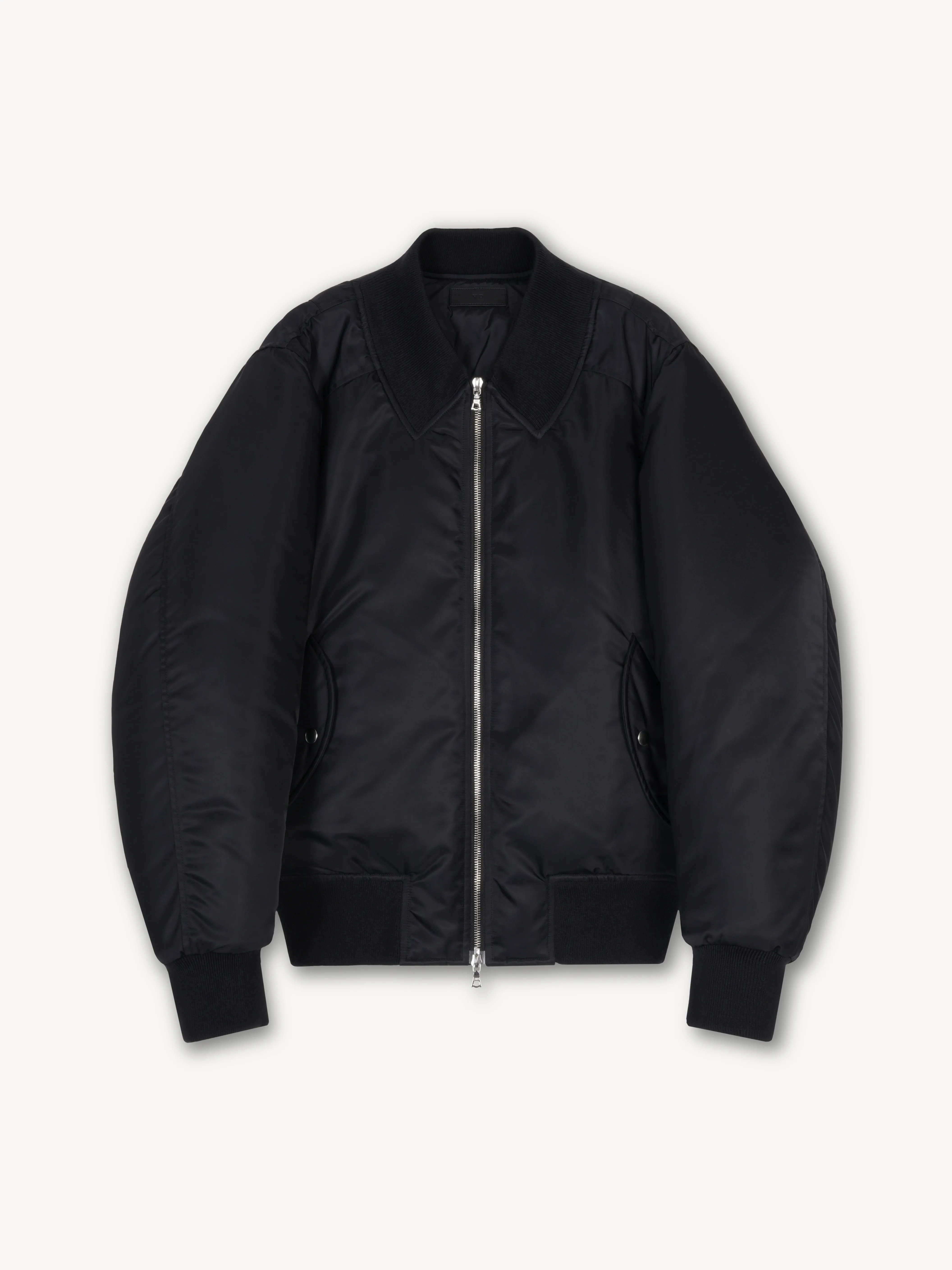 Opera Bomber Jacket in Limonta Nylon sold by vuja dè