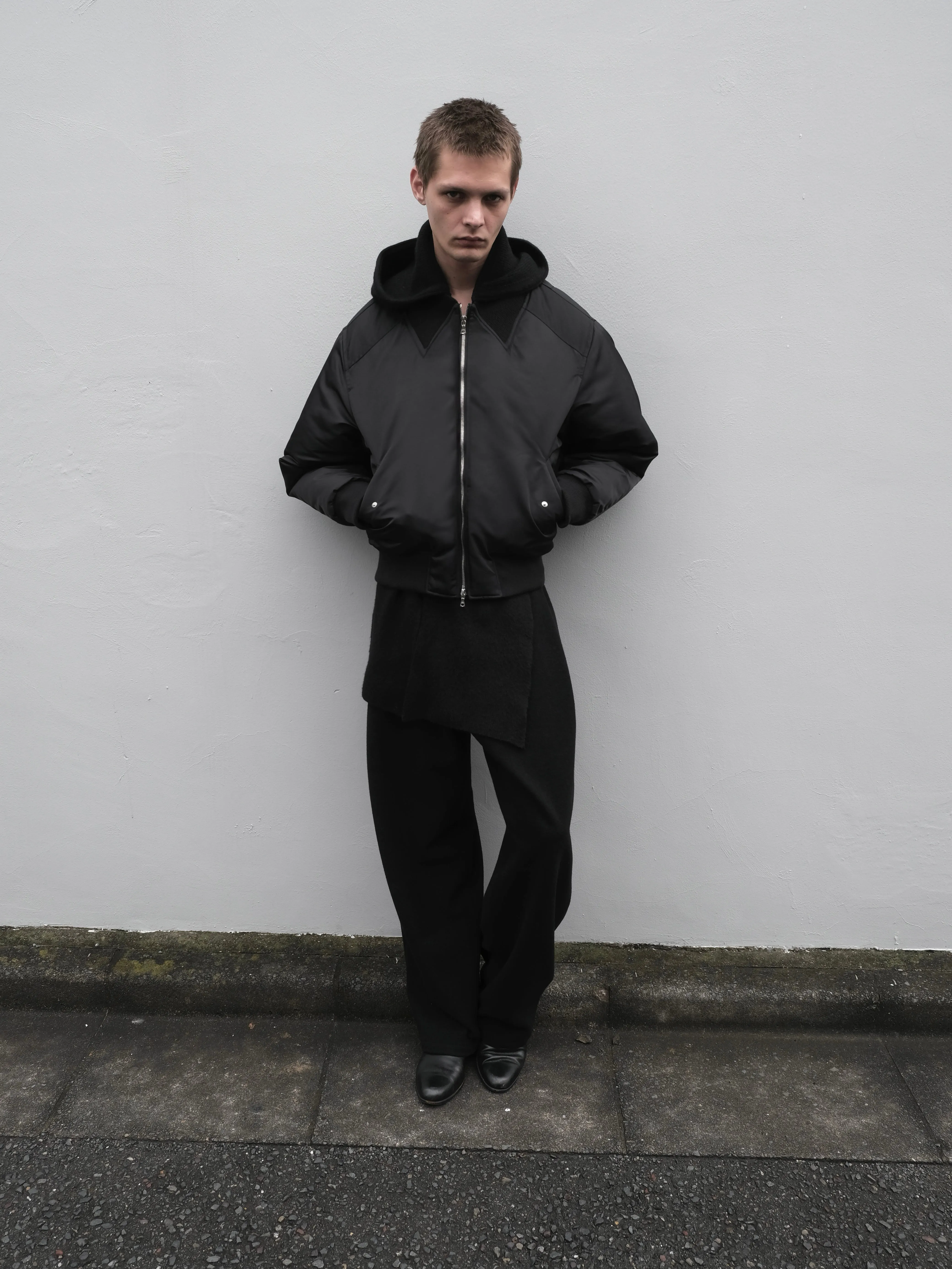 Opera Bomber Jacket in Limonta Nylon sold by vuja dè product image thumbnail 3