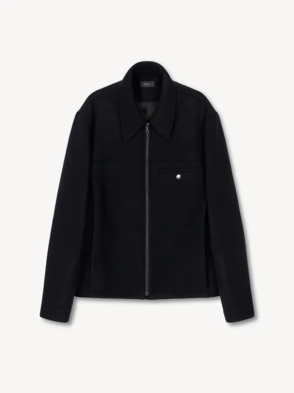 Minimal Jacket in Wool/Nylon sold by vuja dè