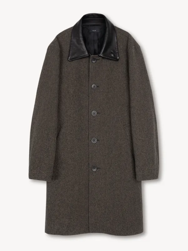 Car Coat in Wool/Leather sold by vuja dè