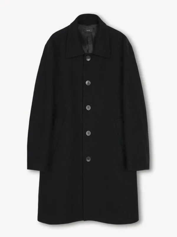 Car Coat in Boiled Wool sold by vuja dè