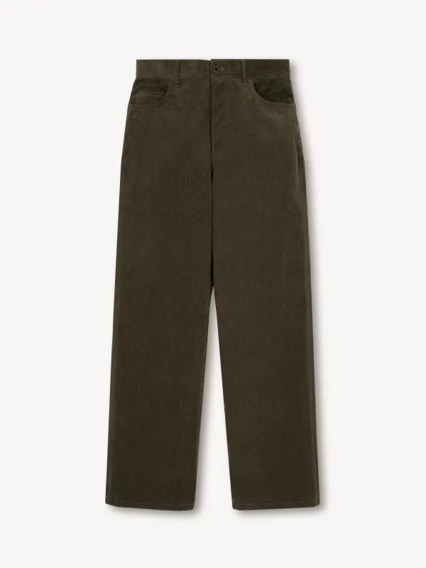 Tailored Corduroy Pants in Cotton sold by vuja dè