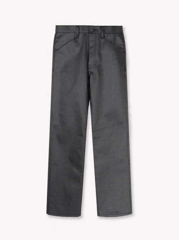 VUJA DÉ X OMAR AFRIDI Coated Denim Pant in Organic Cotton sold by vuja dè