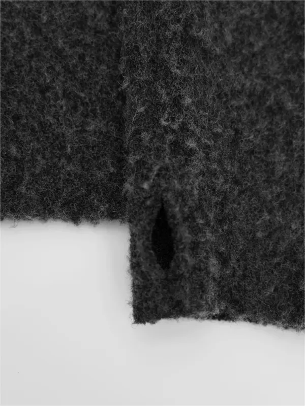 TERRA WOOL DISTRESSED CREW NECK (STORM GREY) | Parallel