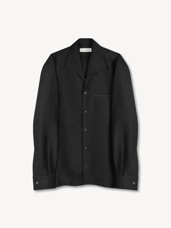 Pierce Shirt in Wool & Linen sold by vuja dè