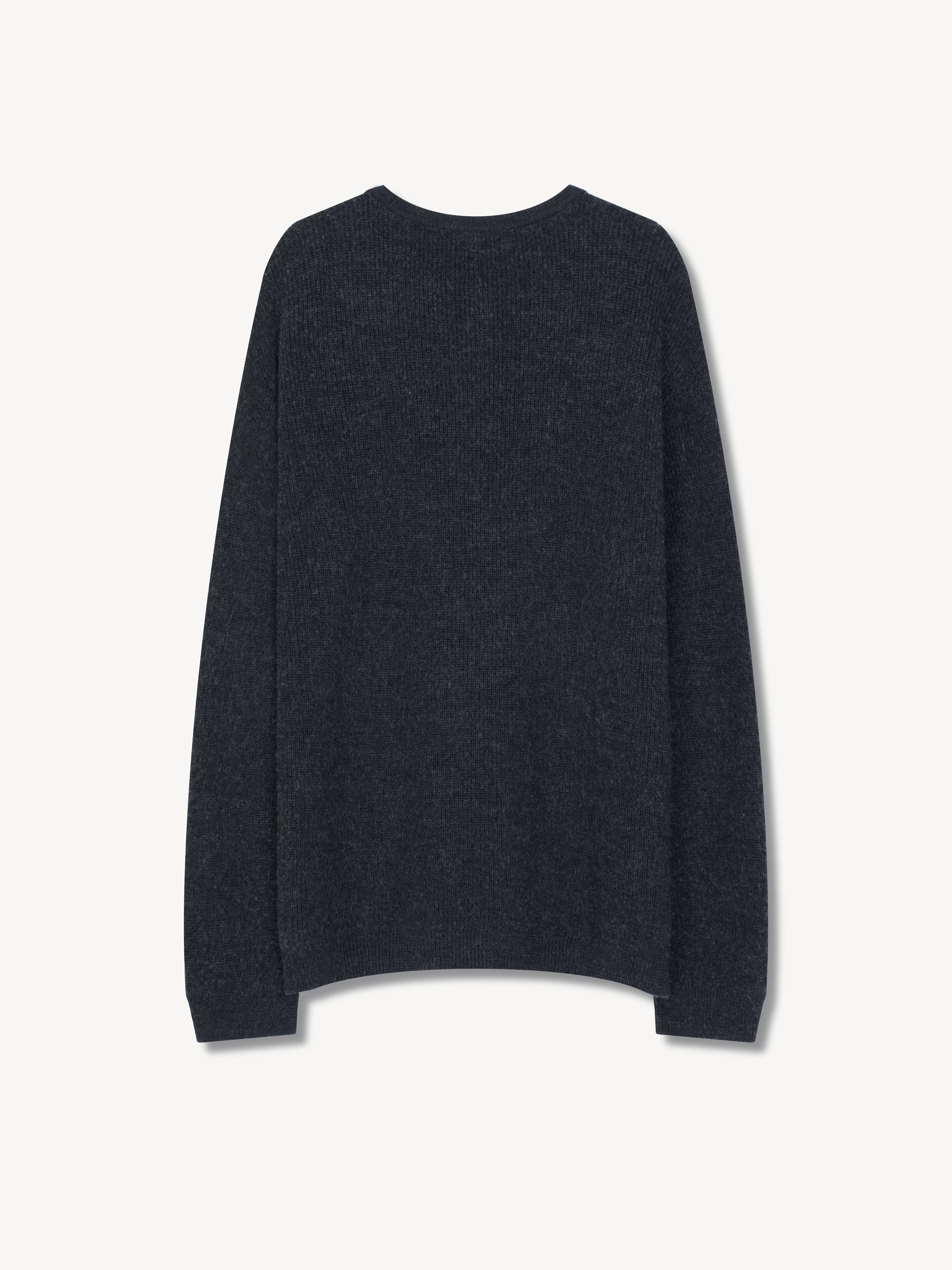 Midas Henley Knit Sweater in Suvin Cotton & Wool sold by vuja dè product image thumbnail 2