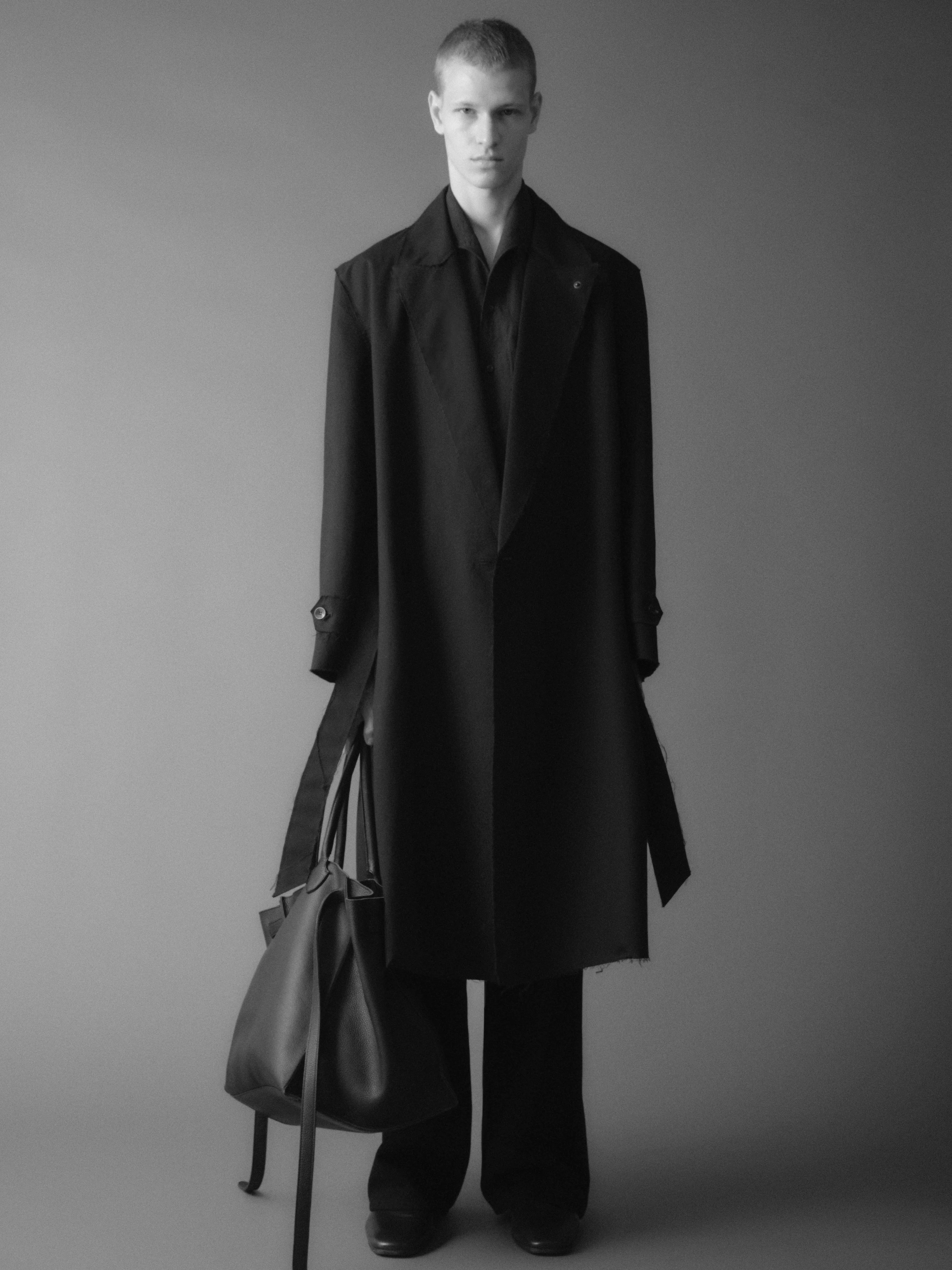 Adonis Wrap Coat in Brushed Cotton sold by vuja dè product image thumbnail 4