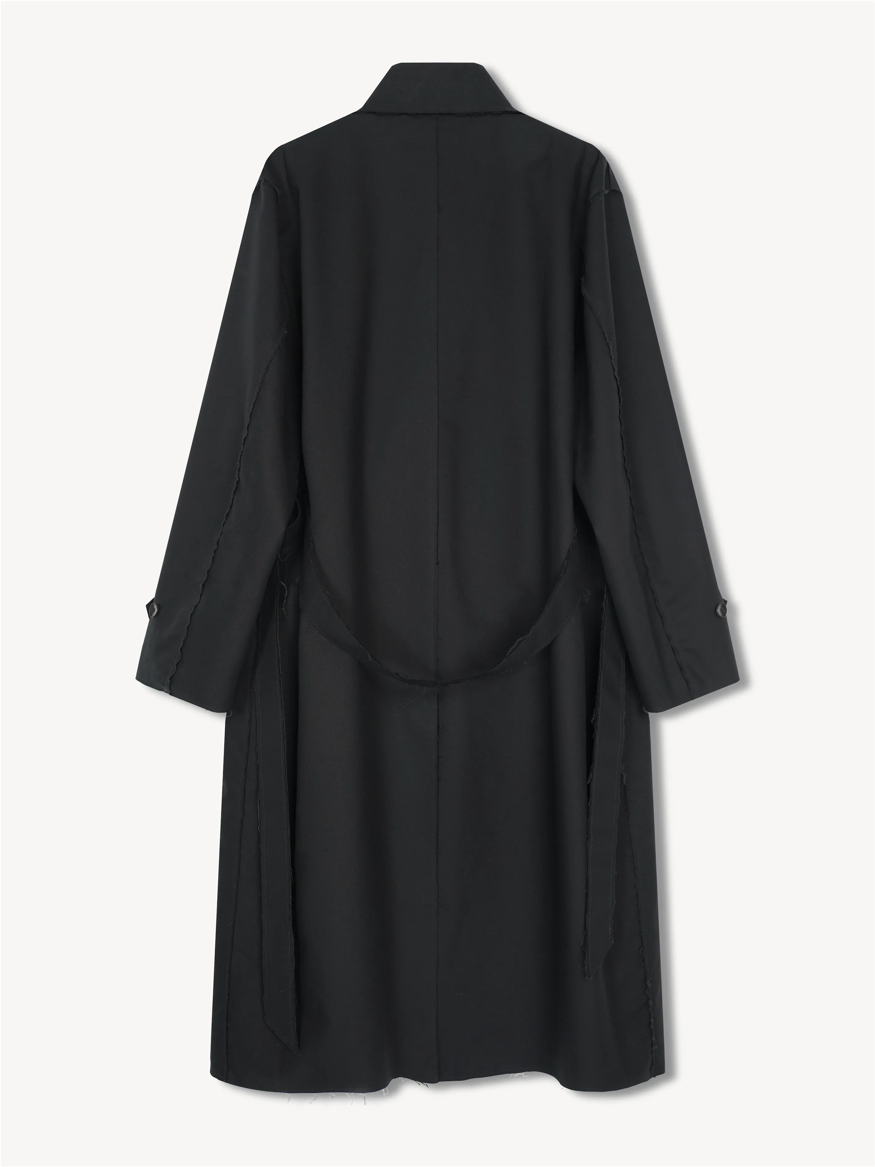 Adonis Wrap Coat in Brushed Cotton sold by vuja dè product image thumbnail 2