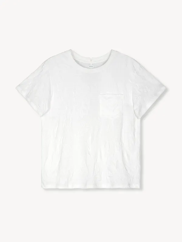 Otto Crinkled Pocket T-Shirt in Cotton sold by vuja dè