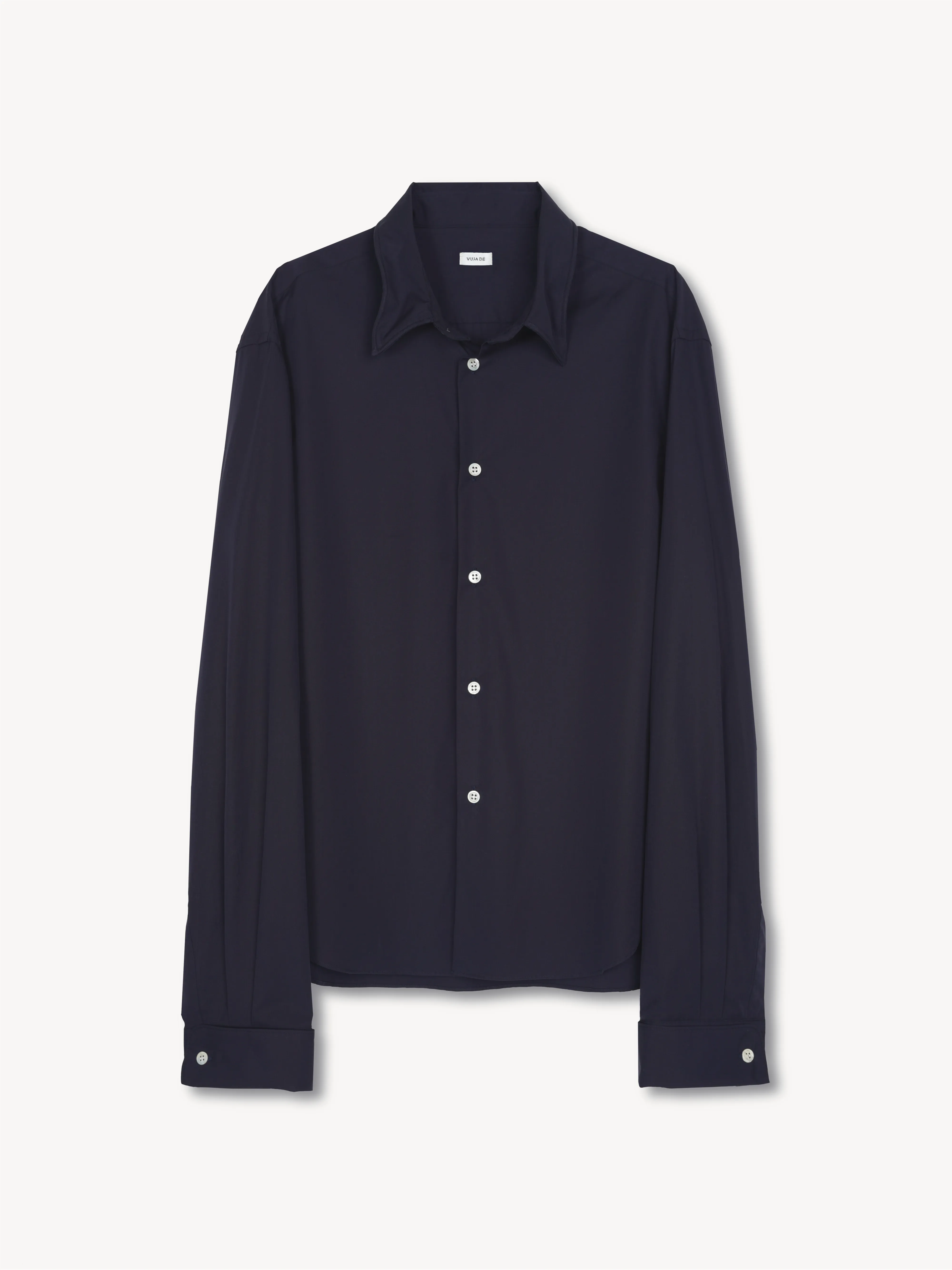 Finn Wired Double Cuff Shirt in Cotton Poplin sold by vuja dè product image thumbnail 4