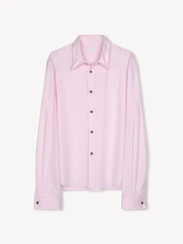 Finn Wired Double Cuff Shirt in Cotton Poplin sold by vuja dè