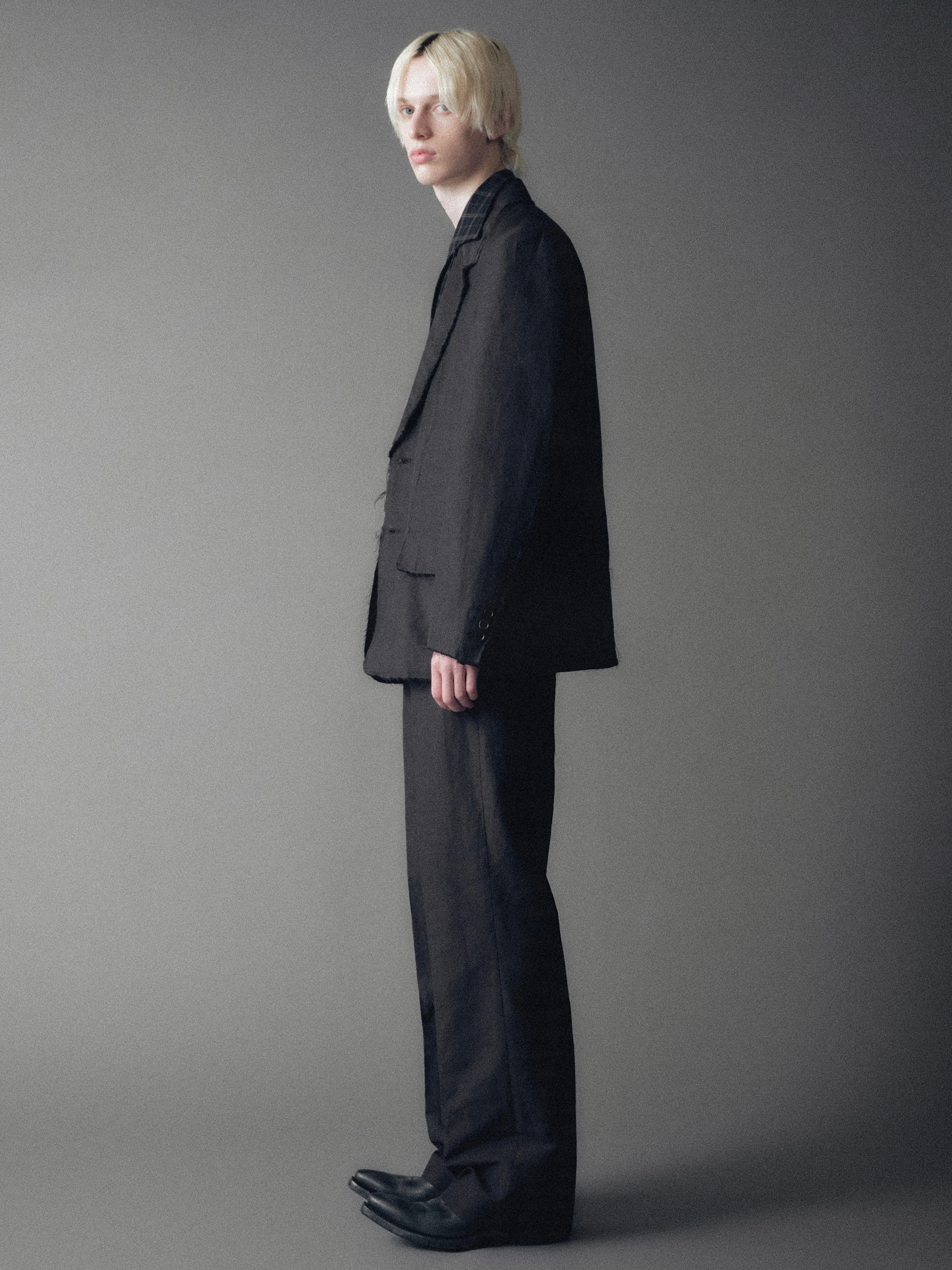 Luca Deconstructed Tailored Jacket in Wool & Linen sold by vuja dè product image thumbnail 4