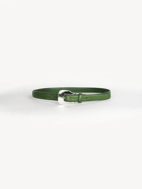 Western Buckle Leather Belt made by vuja dè