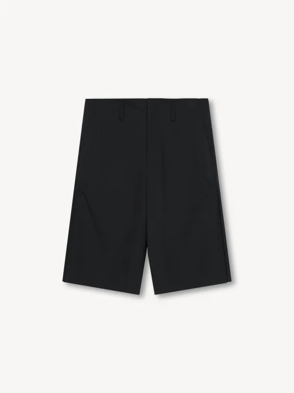 Everett Pleated Shorts in Cotton Poplin made by vuja dè