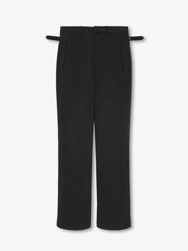 Dylan Flared Trousers in Cotton Nep made by vuja dè