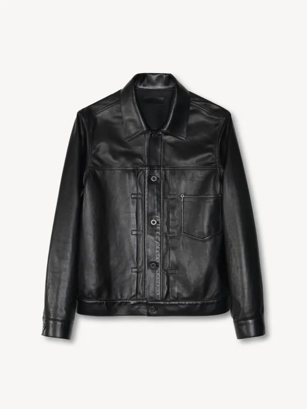 Tate Double-Face Leather Jacket in Sheepskin made by vuja dè