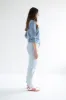 [PRE-ORDER] Ally Cropped V-neck Sweater in Sky Blue sold by Ang Hill