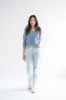 [PRE-ORDER] Ally Cropped V-neck Sweater in Sky Blue sold by Ang Hill