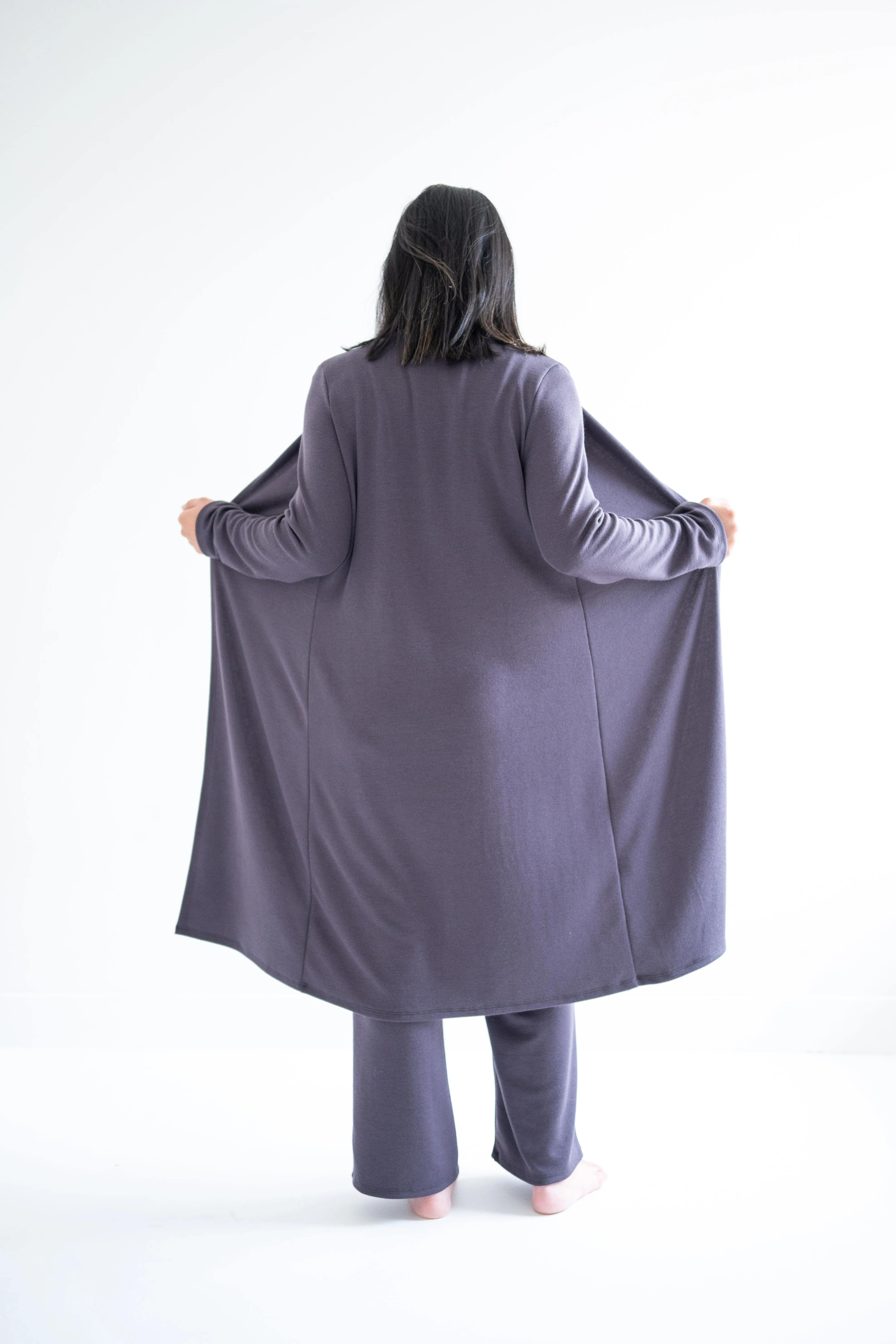 Carolina Long Cardigan in Fig sold by Ang Hill product image thumbnail 5