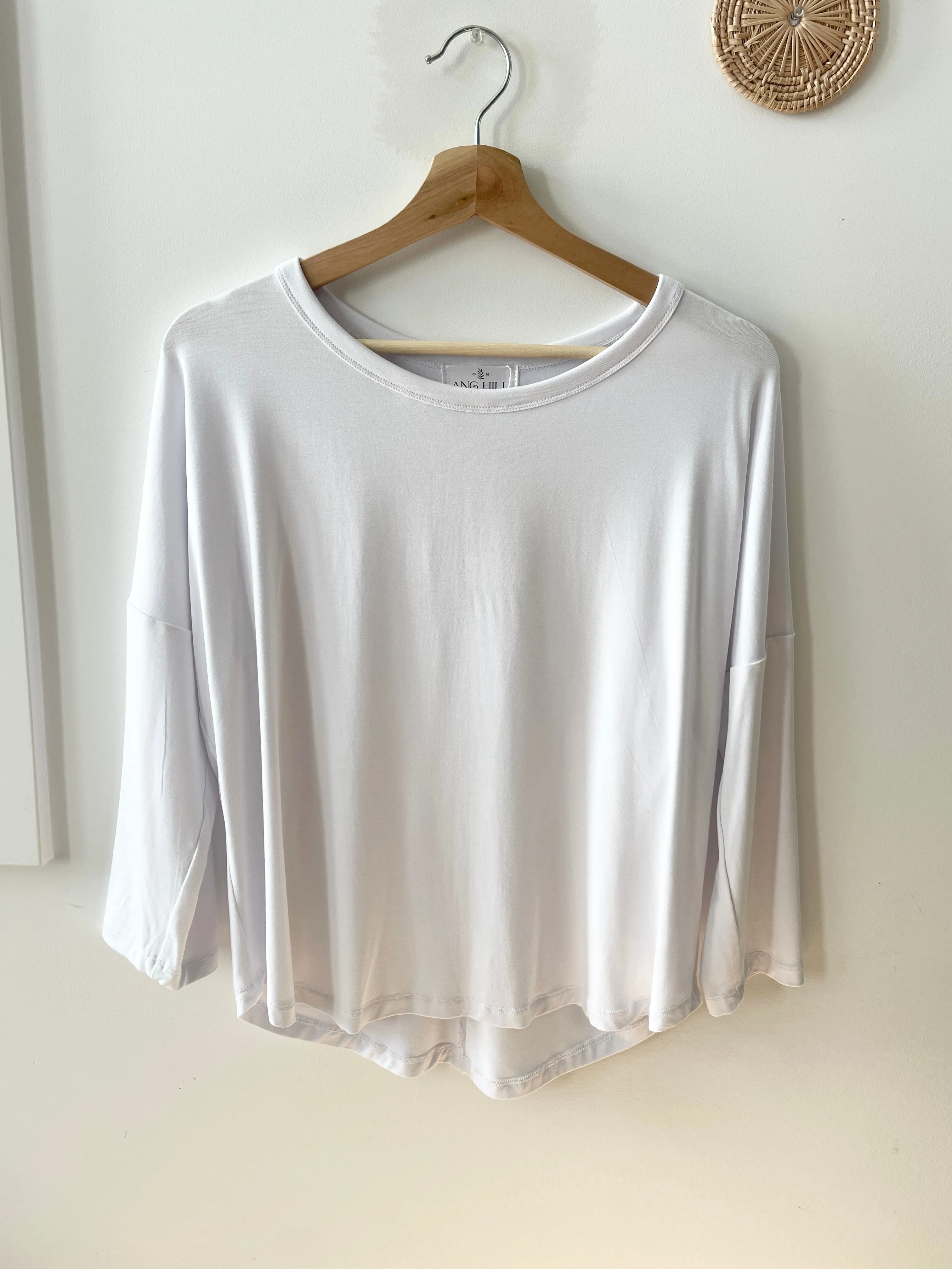Monika 3/4 Sleeve Oversized Bamboo T-shirt sold by Ang Hill product image thumbnail 3