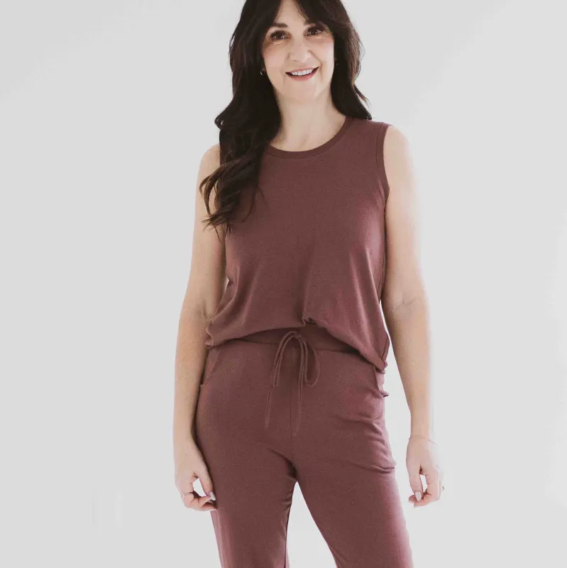 Riviera Tank Top in Mocha *Pre-orders close April 16* sold by Ang Hill