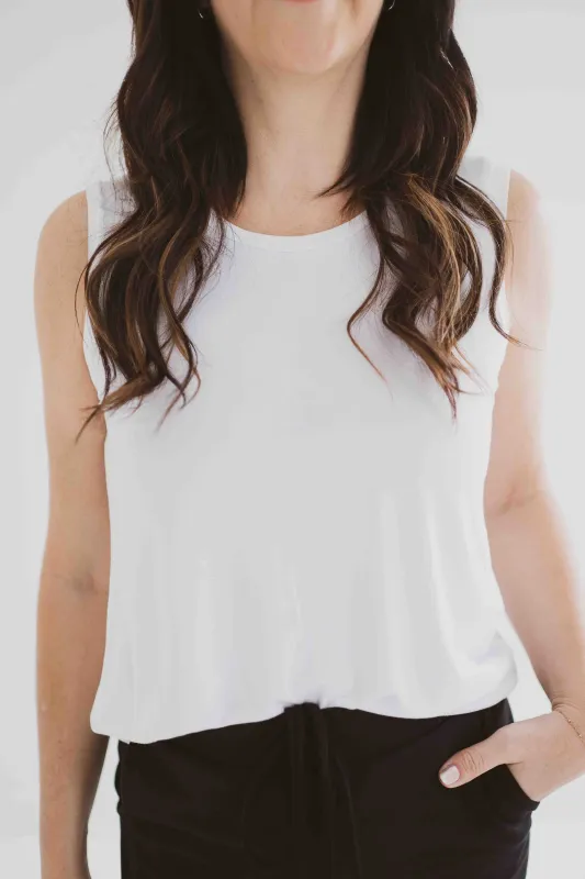 Riviera Tank Top in White *Pre-orders close April 16* sold by Ang Hill