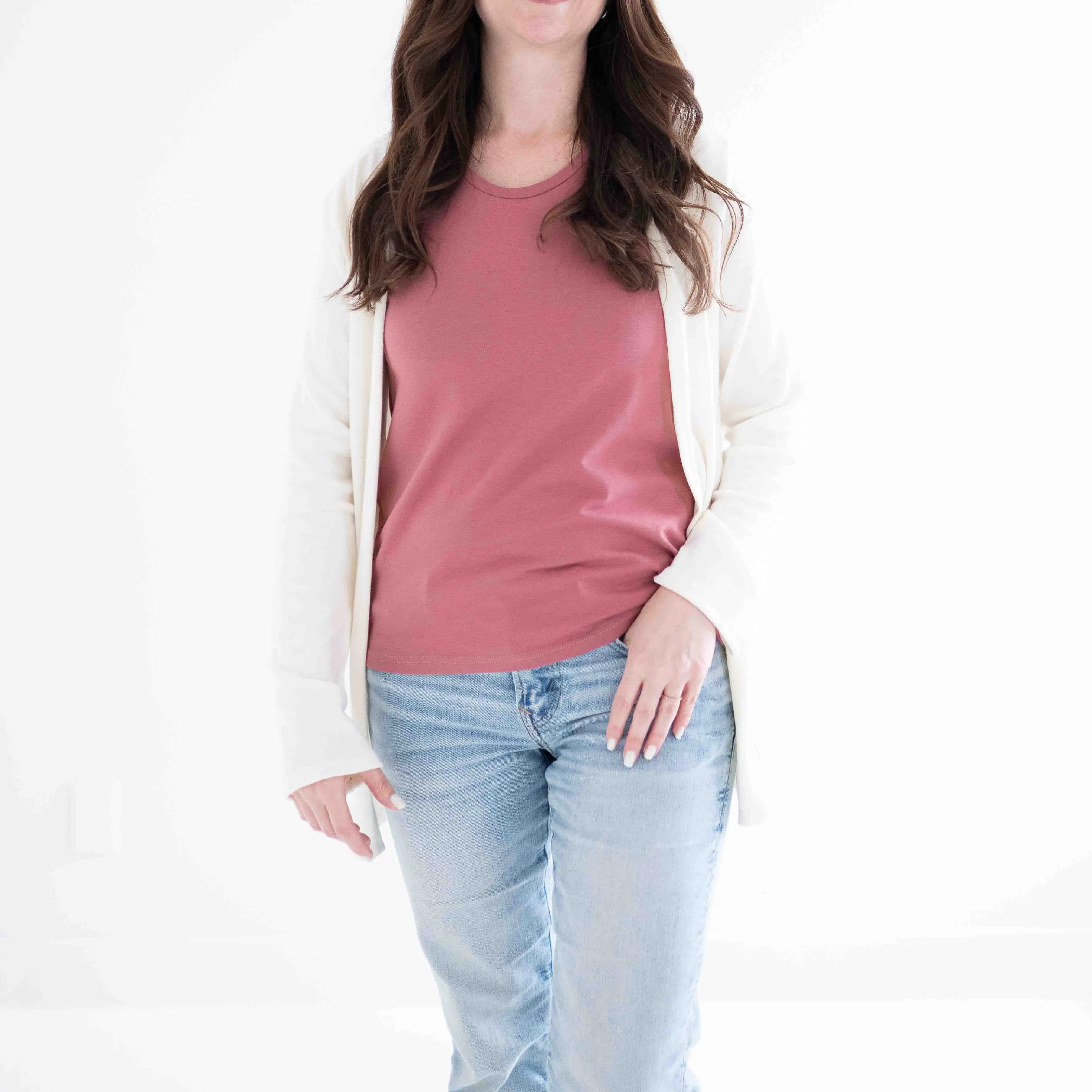 Riviera Tank Top in Rosewood sold by Ang Hill product image thumbnail 4