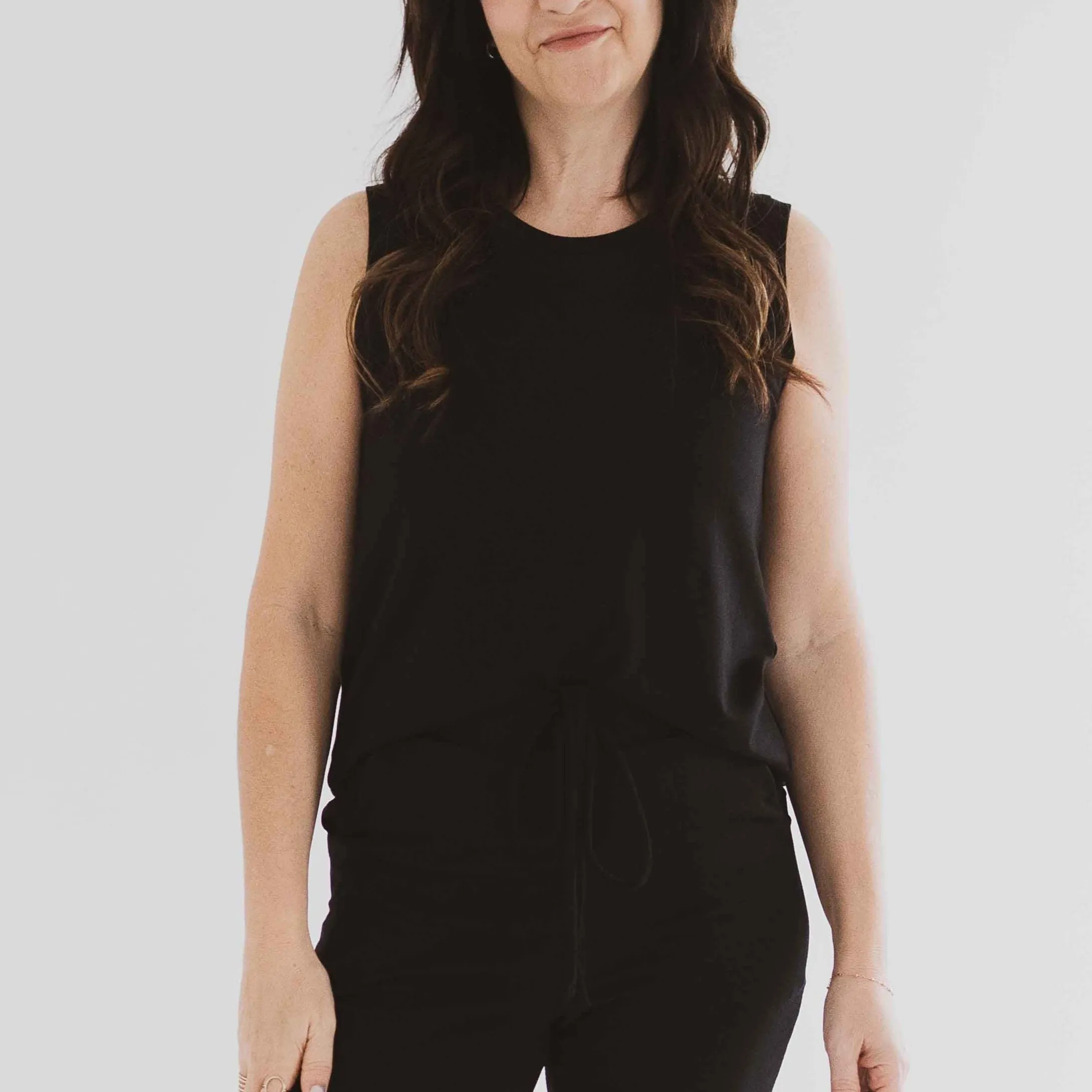 Riviera Tank Top in Black sold by Ang Hill