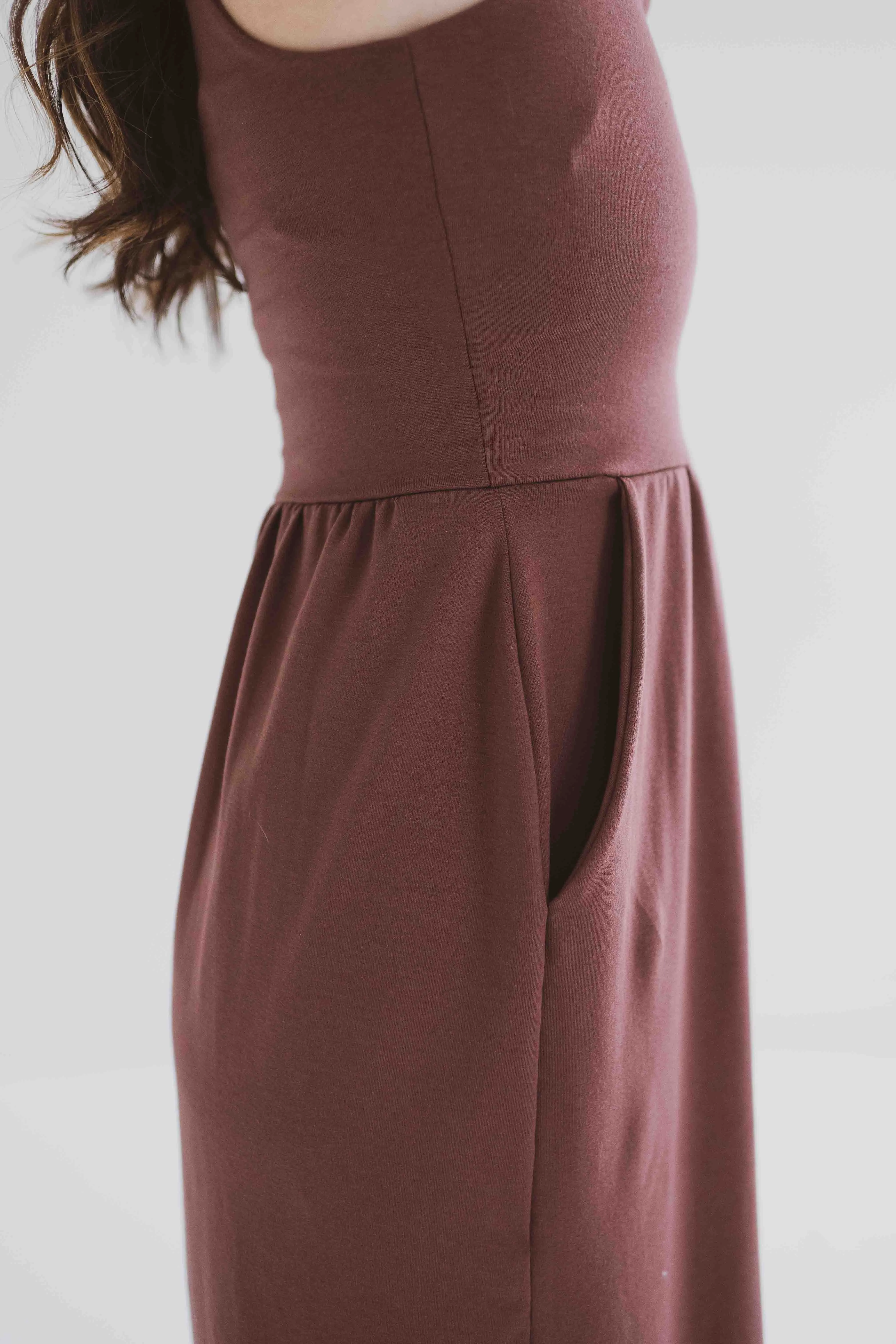 Audrey Square Neck Midi Tank Dress sold by Ang Hill product image thumbnail 5