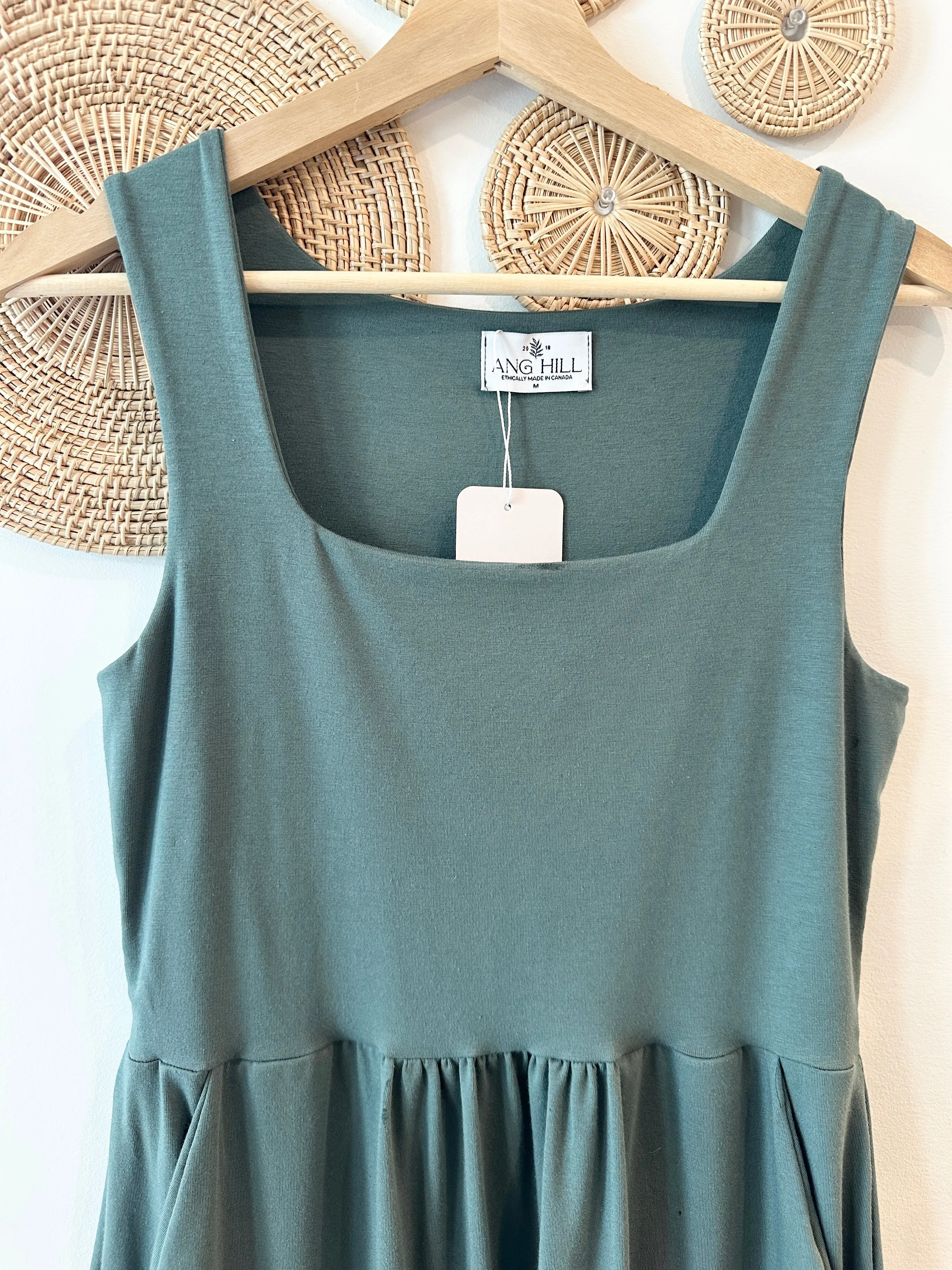 Audrey Cotton Modal Tank Dress in Ocean sold by Ang Hill product image thumbnail 4