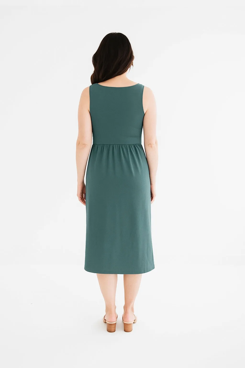 Audrey Cotton Modal Tank Dress in Ocean sold by Ang Hill product image thumbnail 2