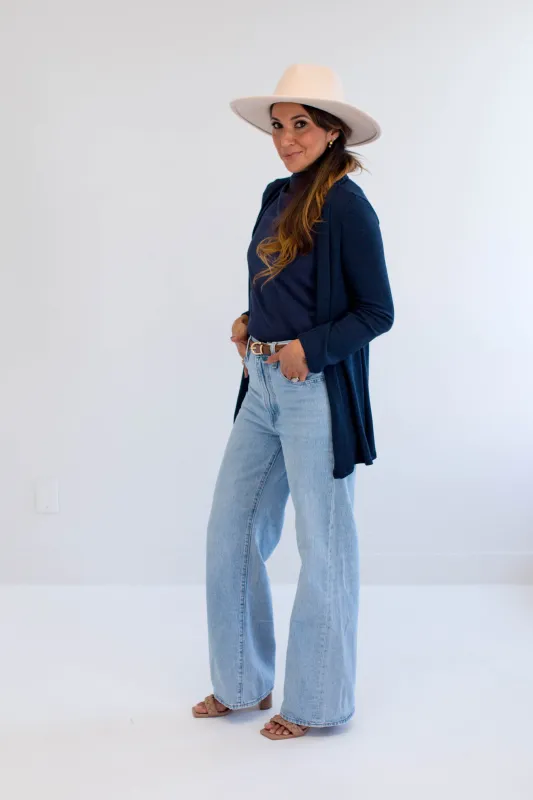 [PRE-ORDER] Carolina Cardigan in Navy sold by Ang Hill