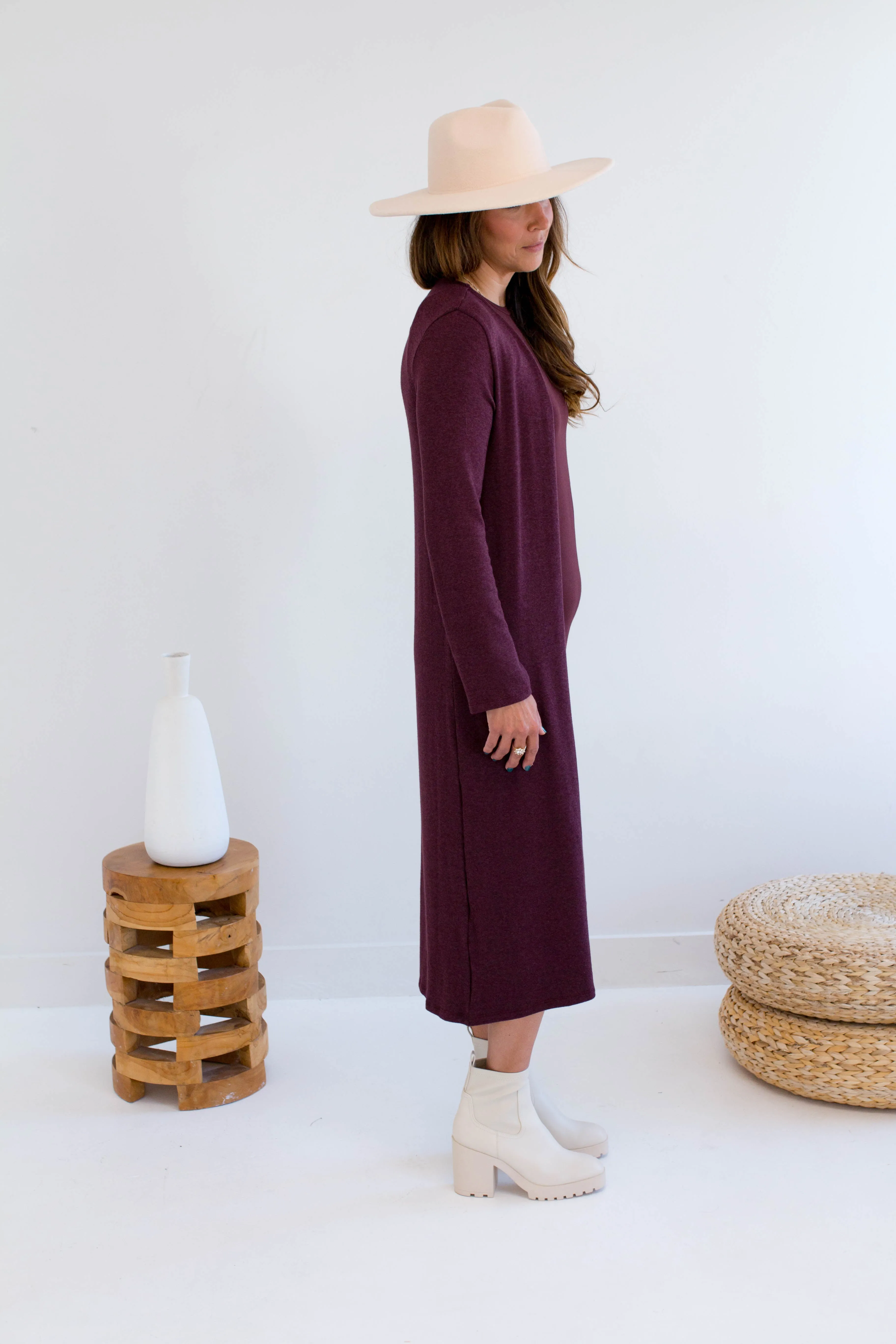 Carolina Long Duster Cardigan in Merlot FINAL SALE sold by Ang Hill product image thumbnail 2