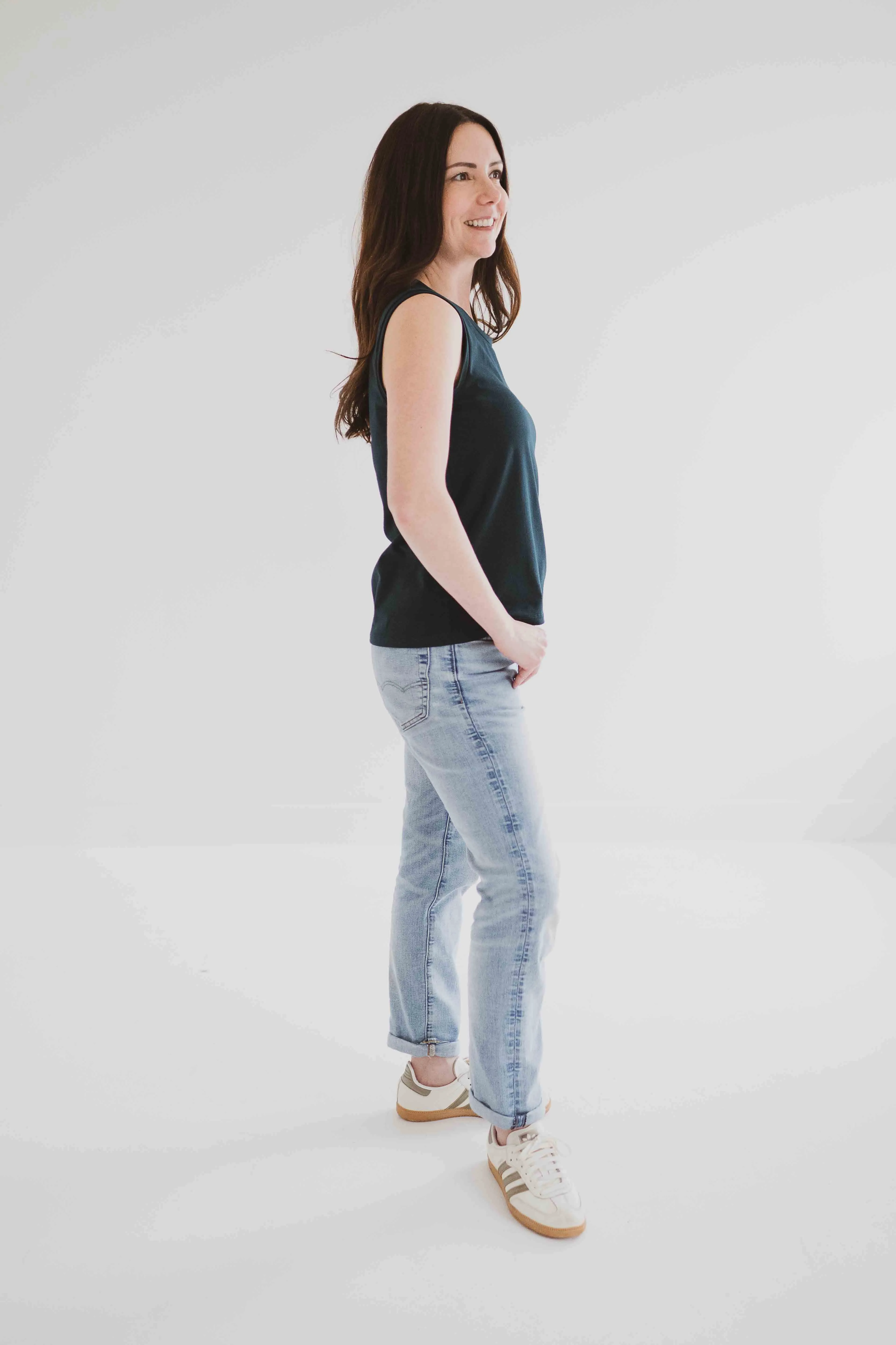 Riviera Cotton Modal Tank Top FINAL SALE SAMPLES sold by Ang Hill product image thumbnail 3