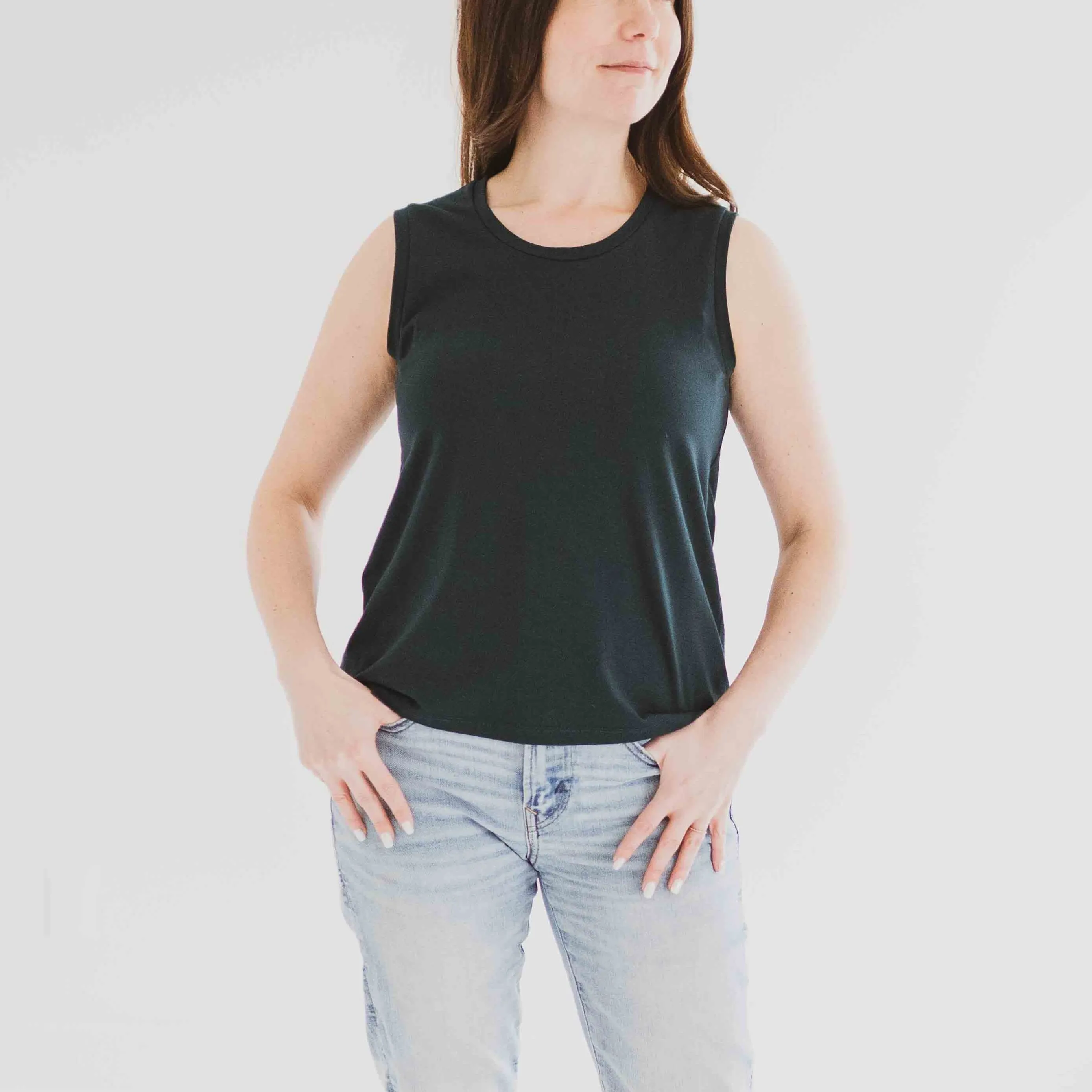 Riviera Cotton Modal Tank Top FINAL SALE SAMPLES sold by Ang Hill product image thumbnail 2